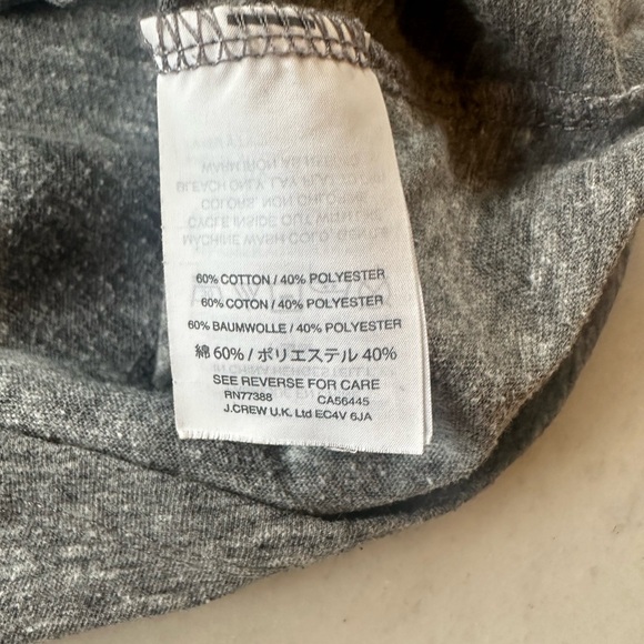 J.Crew Gray Graphic T-Shirt with Palm Tree and Sun Design | J.Crew Good Life Tee - Picture 4 of 5